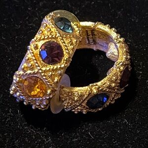 Napier Earrings - pierced earrings - Byzantine motif 1/2” wide 1” diameter